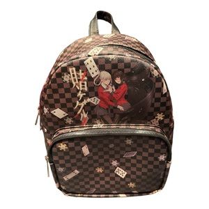 Kakegurui Yumeko & Kiari Hot Topic Women's Anime Checkered Cards Mini Backpack